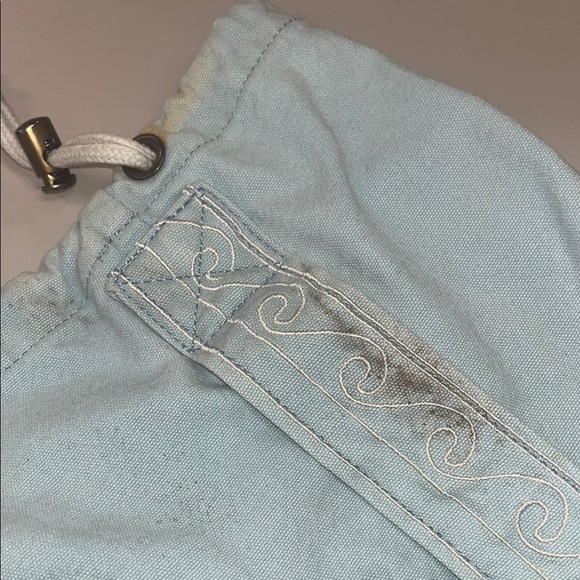 Gaiam Light Ice Blue Yoga Mat Embroidered pocket bag with strap, preowned - Picture 7 of 12